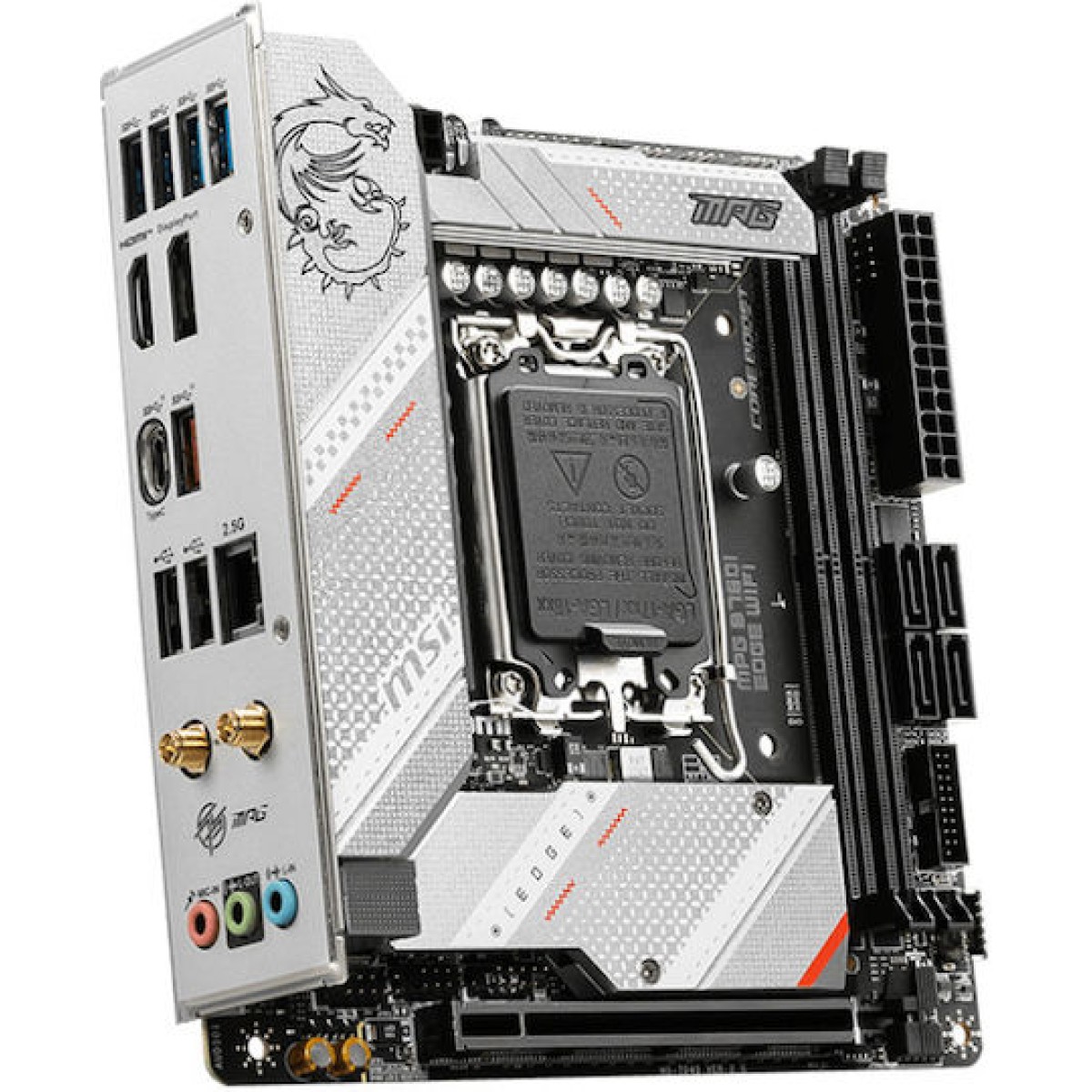 MSI MPG B760I EDGE WIFI Motherboard Mini ITX με Intel 1700 Socket 7D40-005R