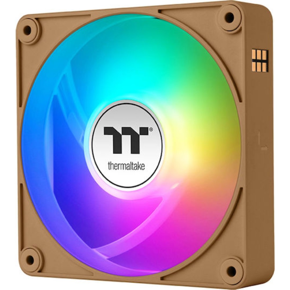 Thermaltake CT120 EX Case Fan με ARGB Φωτισμό και Σύνδεση 3-Pin / 4-Pin PWM 3τμχ Gravel Sand