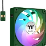 Thermaltake CT120 EX Case Fan με ARGB Φωτισμό και Σύνδεση 4-Pin PWM 3τμχ Racing Green
