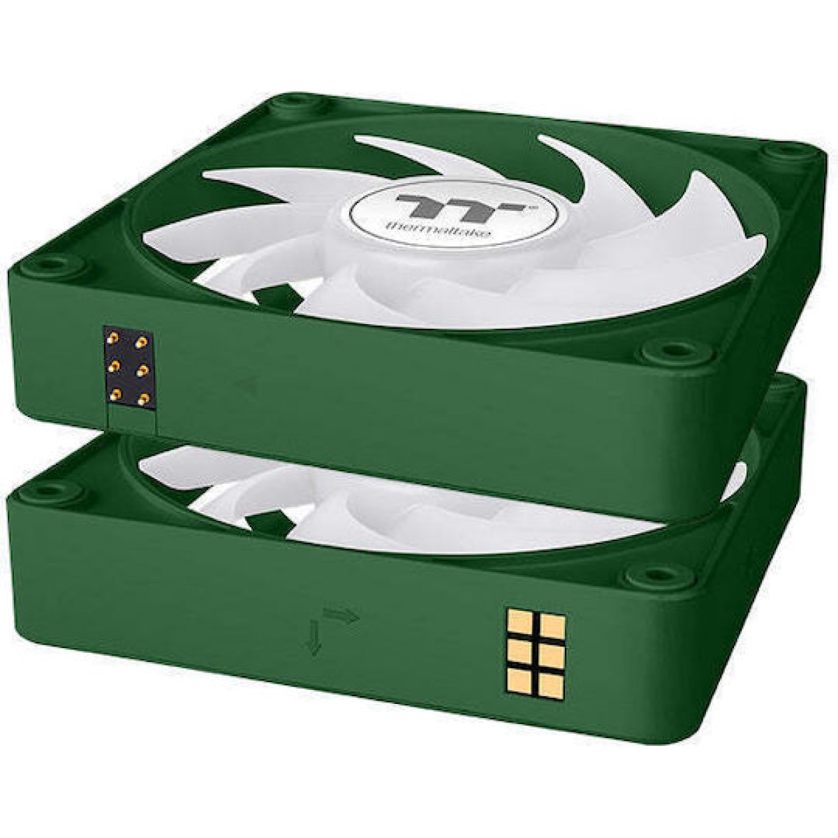 Thermaltake CT120 EX Case Fan με ARGB Φωτισμό και Σύνδεση 4-Pin PWM 3τμχ Racing Green