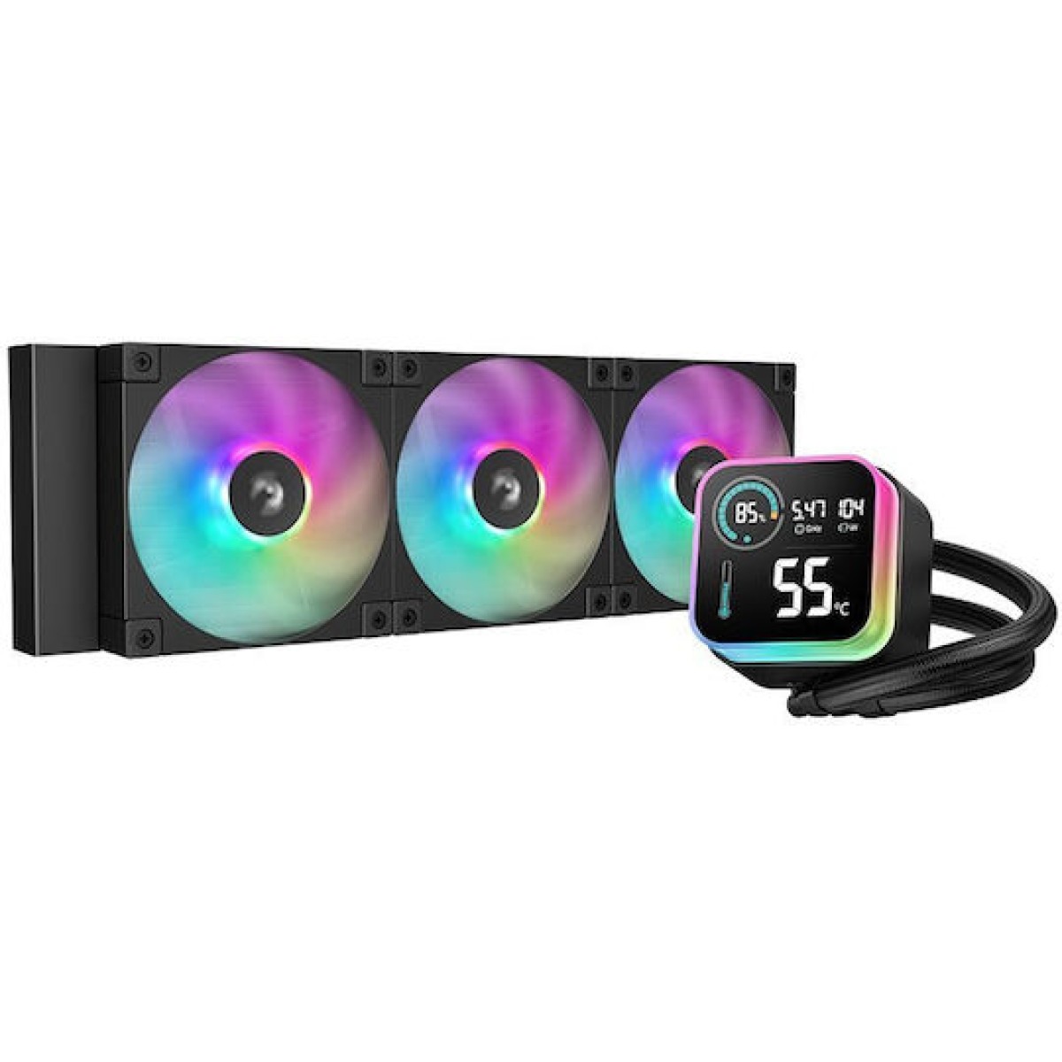 Deepcool LQ360 Υδρόψυξη Επεξεργαστή Τριπλού Ανεμιστήρα 120mm για Socket AM4/AM5/1700/1200/115x με ARGB Φωτισμό