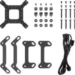 Deepcool LQ240 Υδρόψυξη Επεξεργαστή Διπλού Ανεμιστήρα 120mm για Socket AM4/AM5/1700/1200/115x με ARGB Φωτισμό