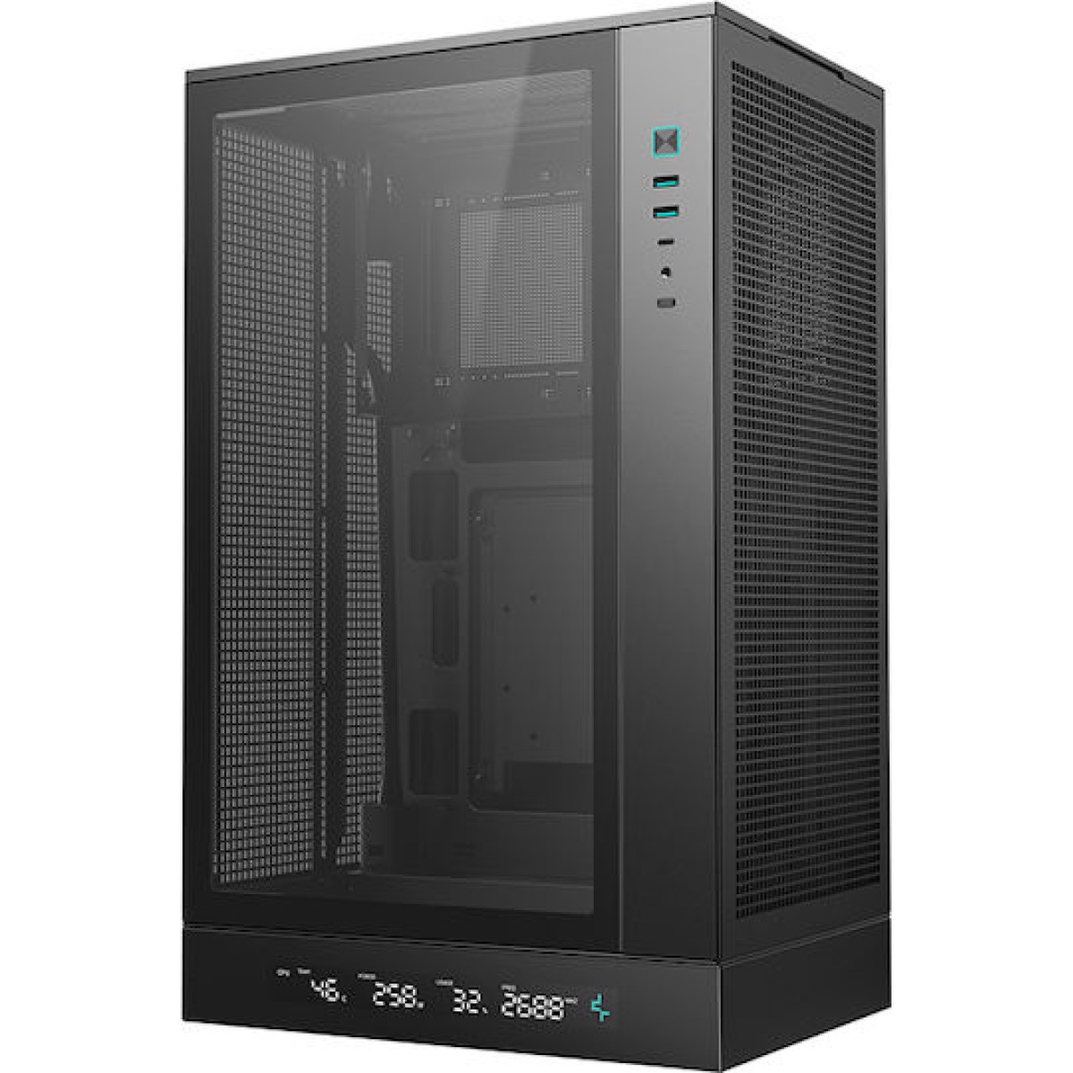 Deepcool CH270 Digital Mini Tower Κουτί Υπολογιστή με Πλαϊνό Παράθυρο Μαύρο