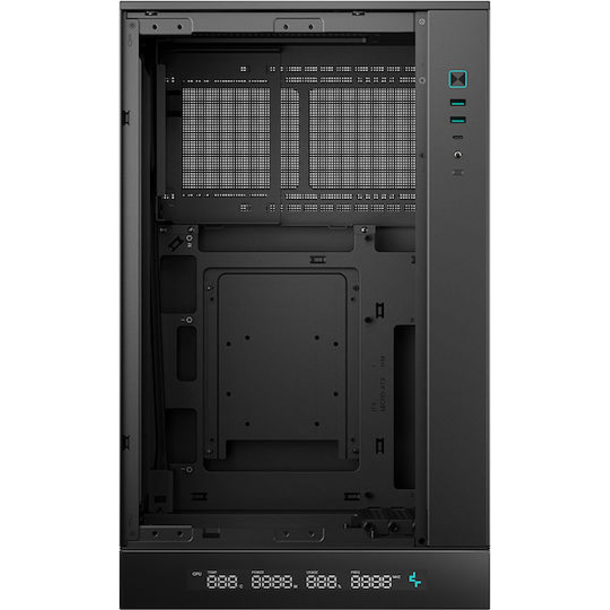Deepcool CH270 Digital Mini Tower Κουτί Υπολογιστή με Πλαϊνό Παράθυρο Μαύρο