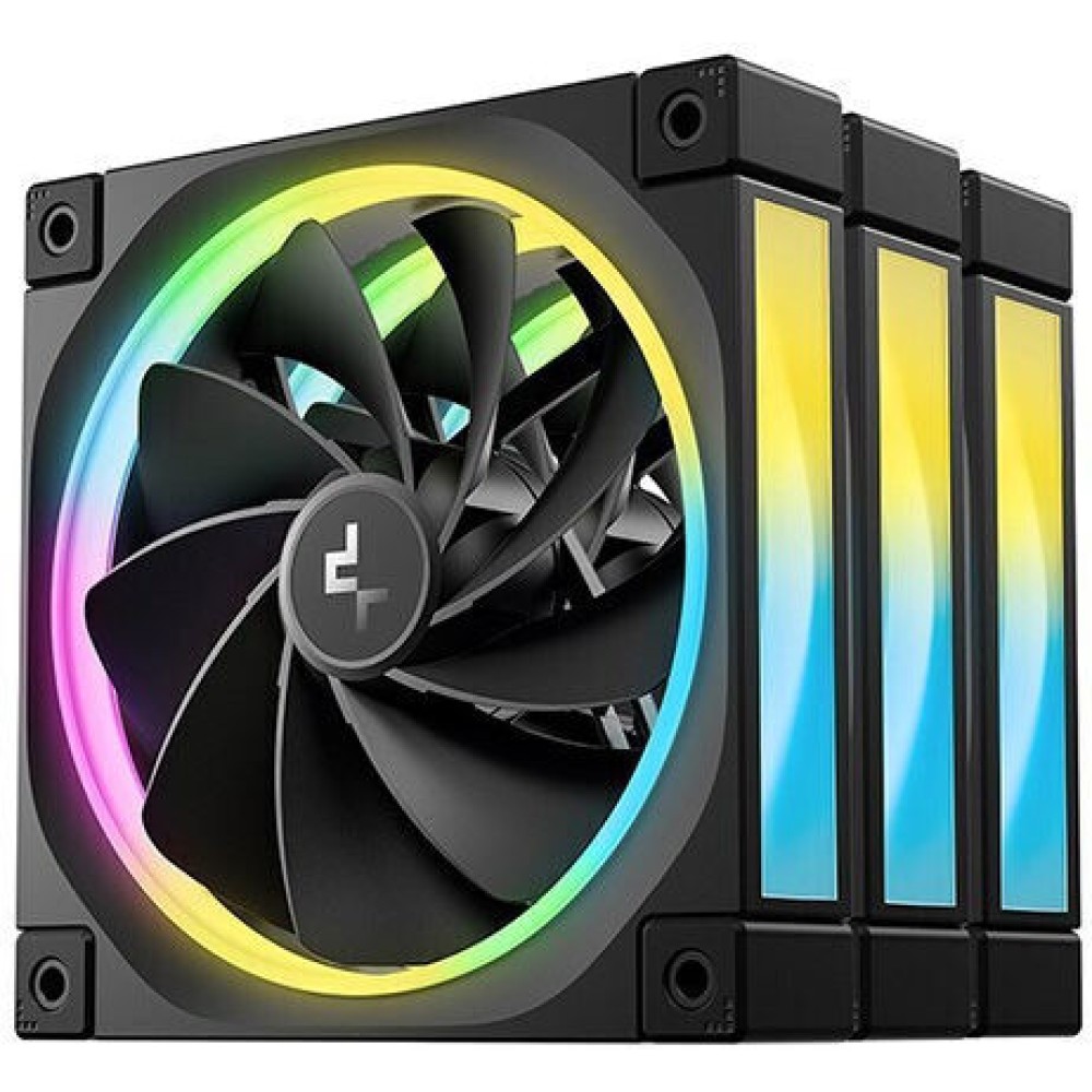 Deepcool FL12-3 IN 1 Case Fan 120mm με RGB Φωτισμό και Σύνδεση 4-Pin PWM 3τμχ