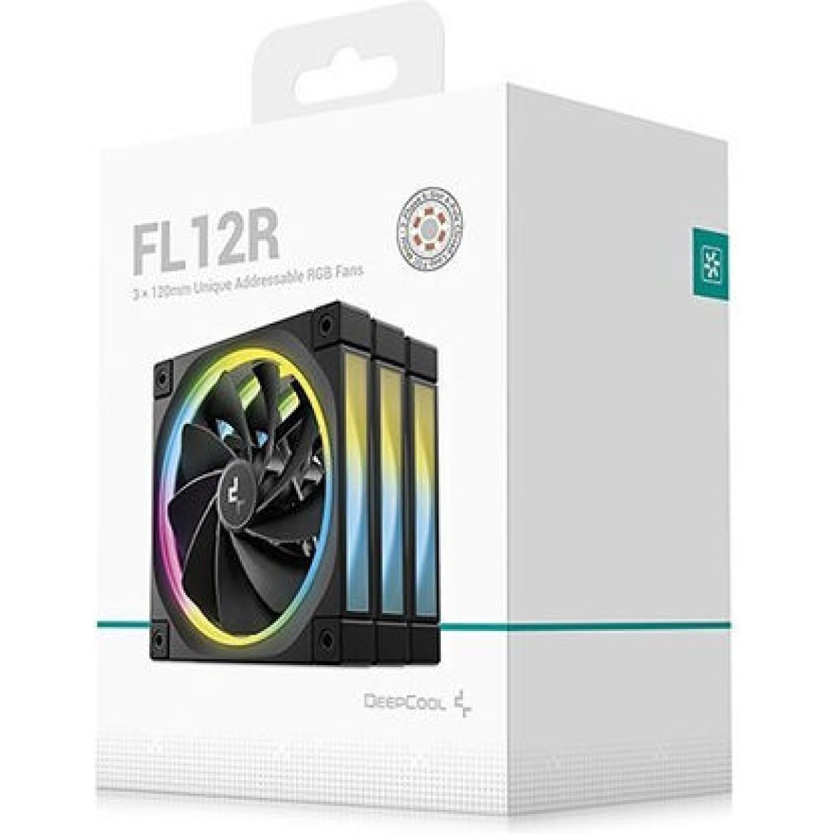 Deepcool FL12-3 IN 1 Case Fan 120mm με RGB Φωτισμό και Σύνδεση 4-Pin PWM 3τμχ