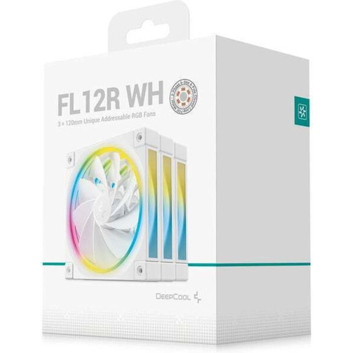 Deepcool FL12R WH Case Fan 120mm 3τμχ Λευκό