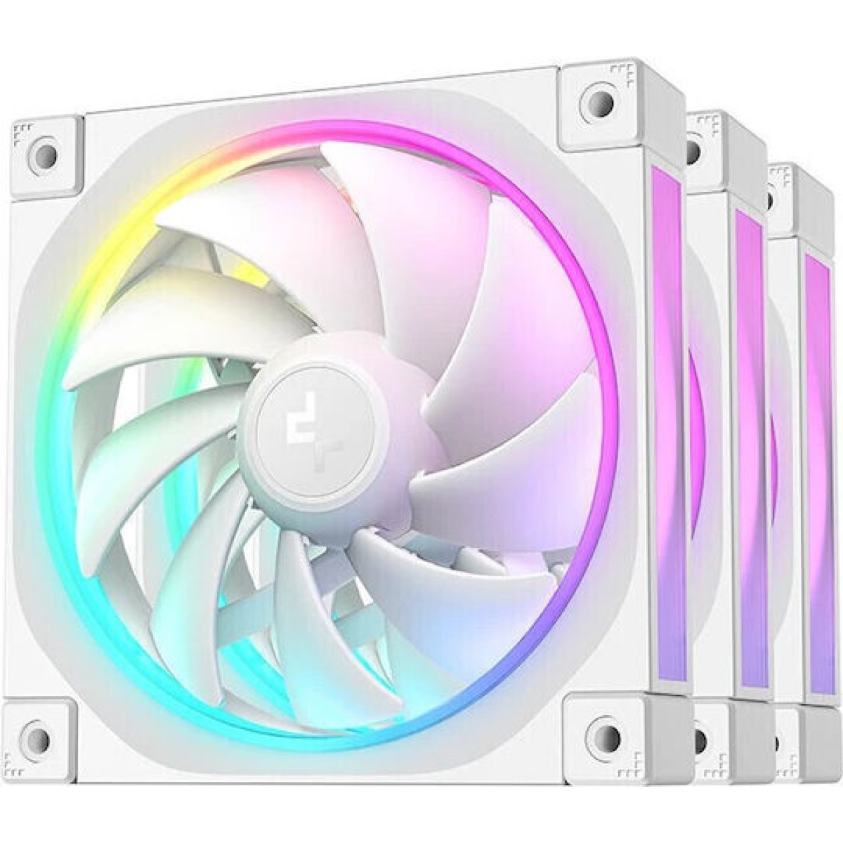 Deepcool FL12 Case Fan 120mm με RGB Φωτισμό 3τμχ Λευκό