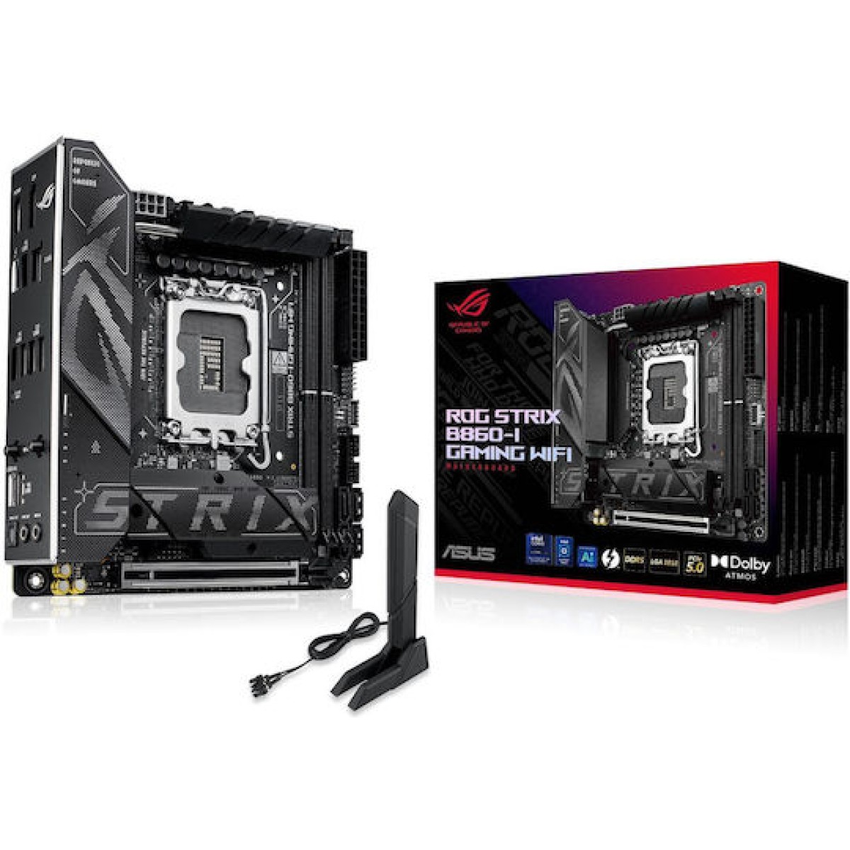Asus Rog Strix B860-I Gaming WIFI Motherboard Mini ITX με Intel 1851 Socket 90MB1JB0-M0EAY0