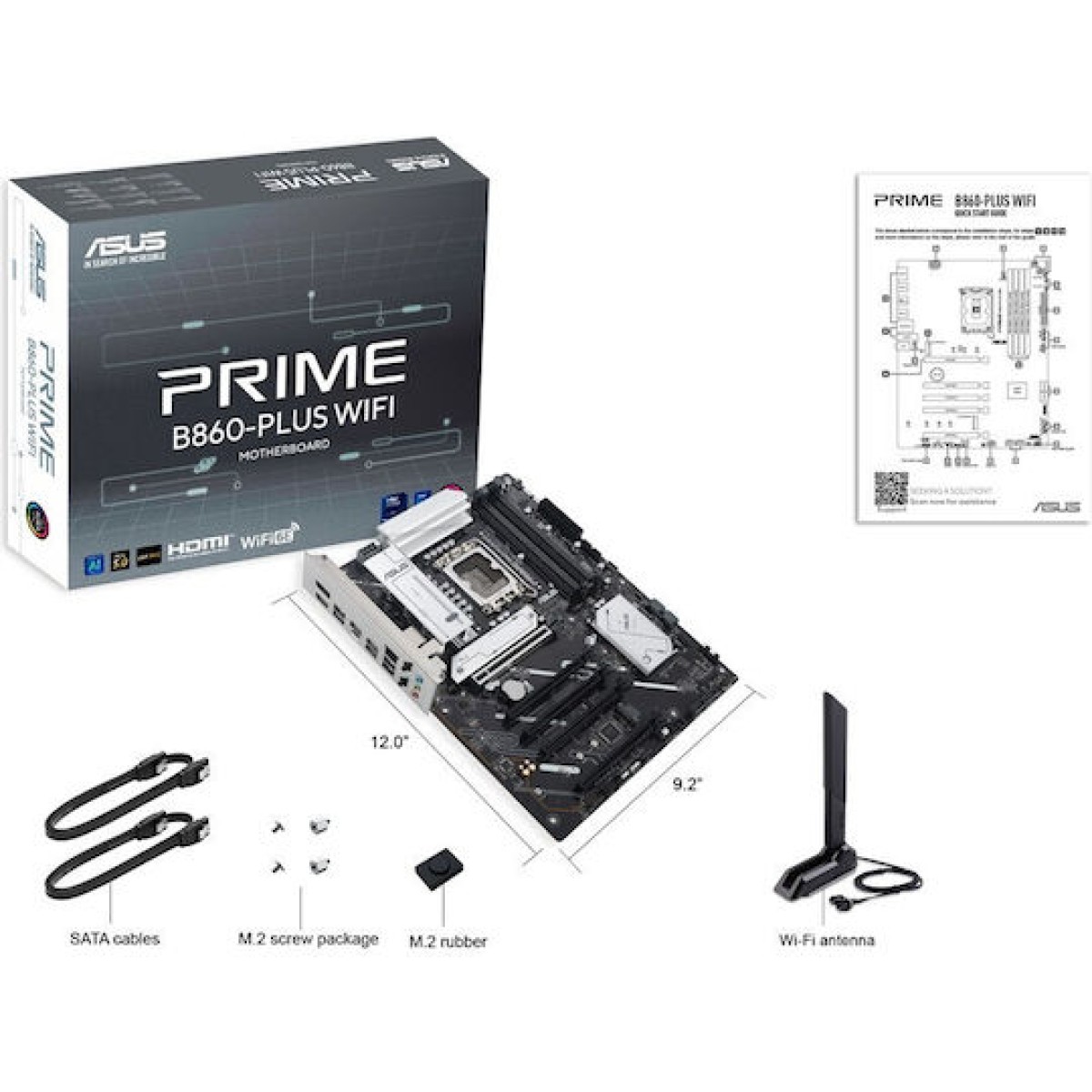 Asus Prime B860-Plus Motherboard ATX με Intel 1851 Socket 90MB1K50-M0EAY0
