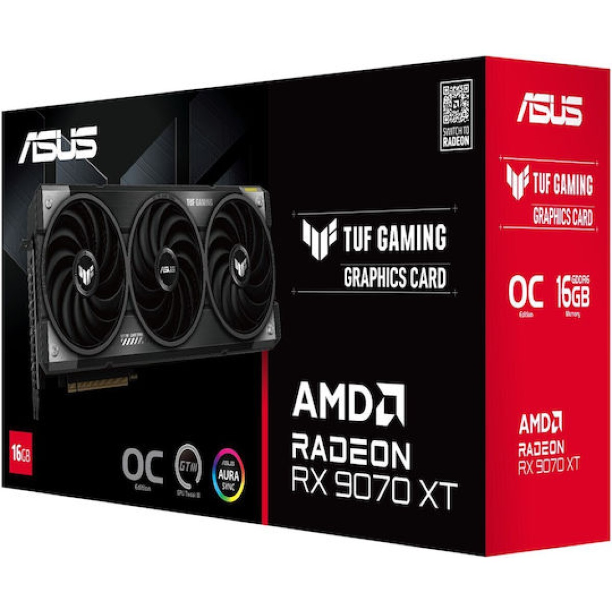Asus Radeon RX 9070 XT 16GB GDDR6 OC Κάρτα Γραφικών