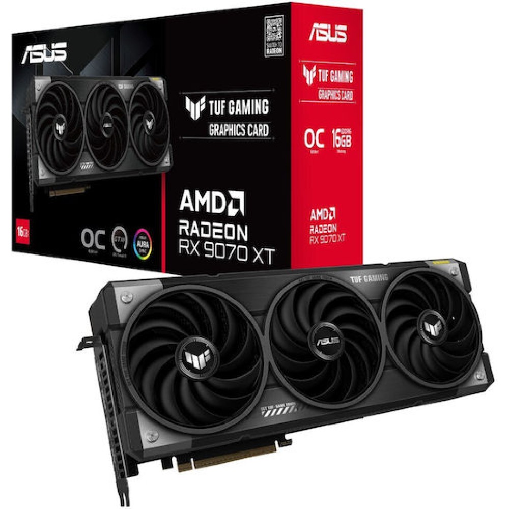 Asus Radeon RX 9070 XT 16GB GDDR6 OC Κάρτα Γραφικών