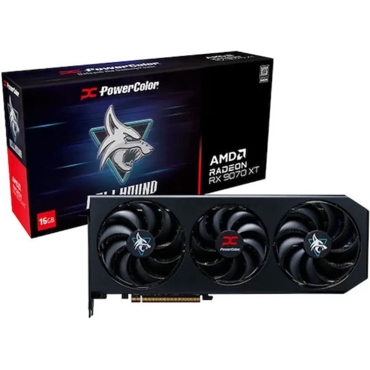 PowerColor Radeon RX 9070 XT 16GB GDDR6 Hellhound Κάρτα Γραφικών
