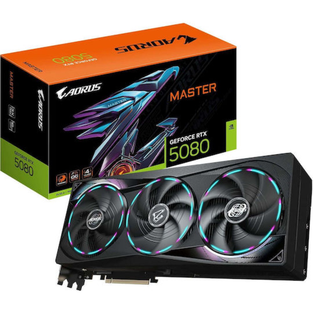Gigabyte GeForce RTX 5080 16GB GDDR7 Aorus Master Κάρτα Γραφικών