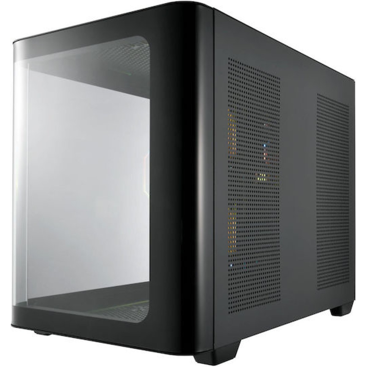 FSP/Fortron S380 Gaming Midi Tower Κουτί Υπολογιστή με Πλαϊνό Παράθυρο και RGB Φωτισμό Μαύρο