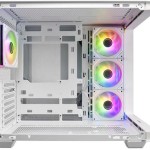 FSP/Fortron M580 Gaming Midi Tower Κουτί Υπολογιστή με Πλαϊνό Παράθυρο και RGB Φωτισμό Λευκό