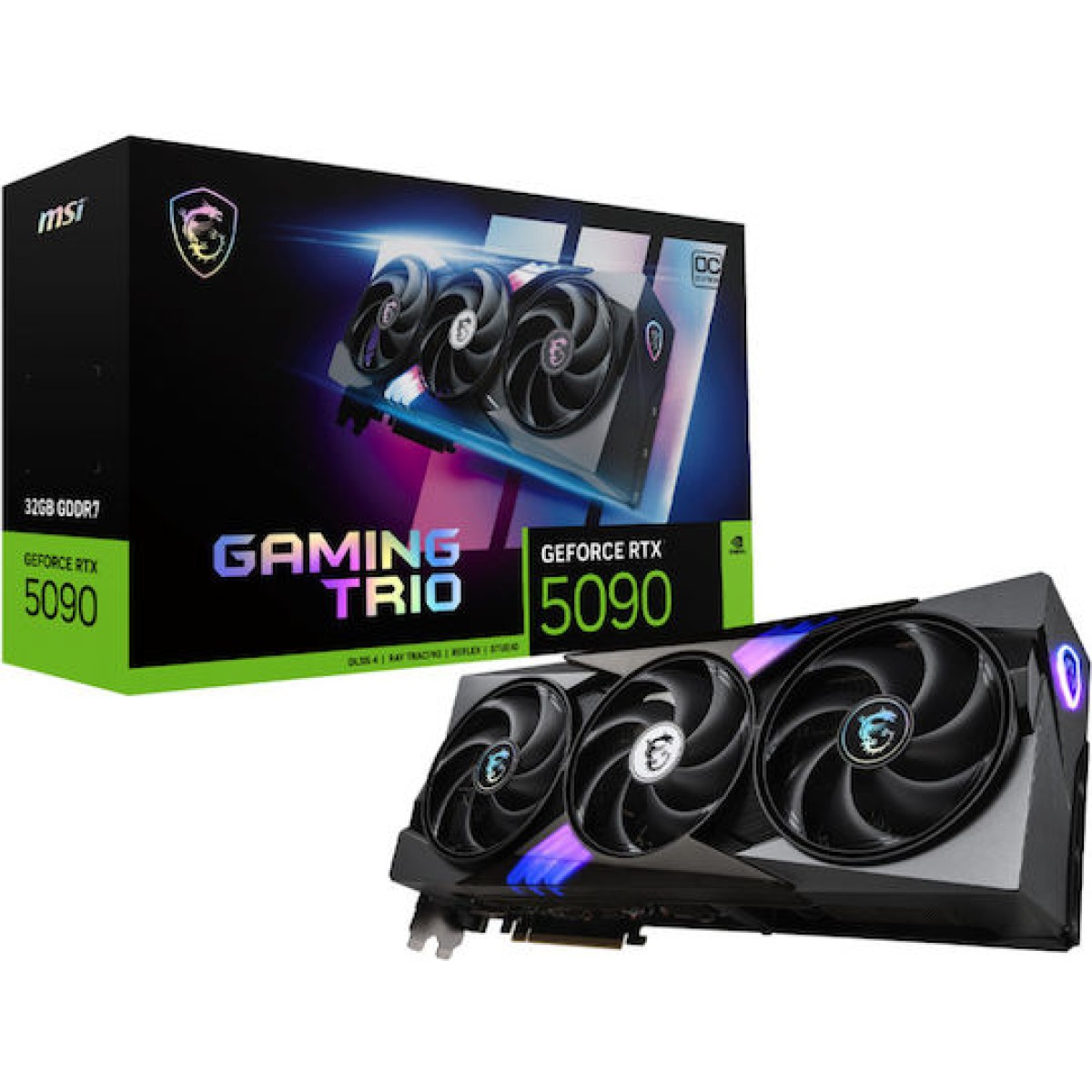 MSI GeForce RTX 5090 32GB GDDR7 Gaming Trio OC Κάρτα Γραφικών