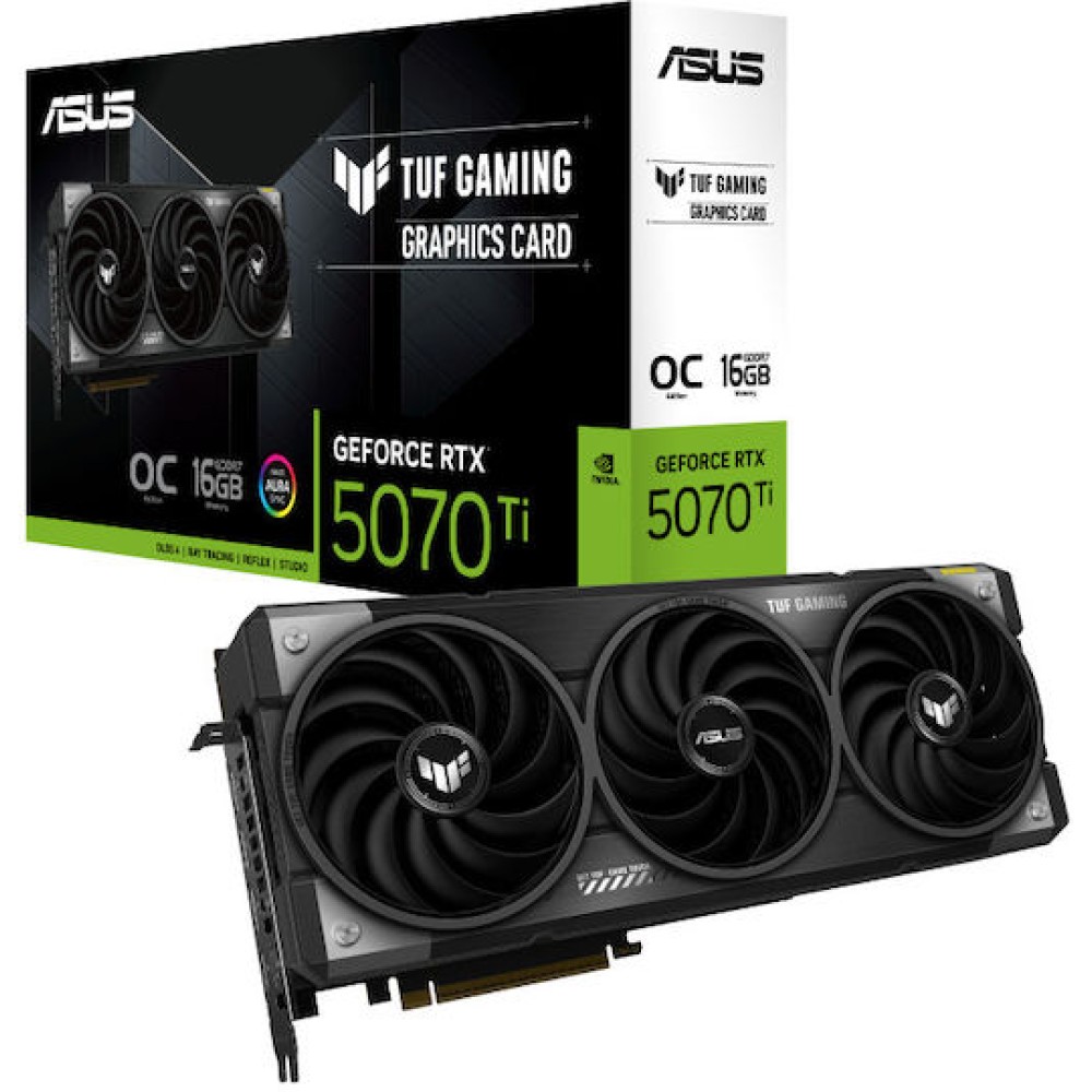 Asus GeForce RTX 5070 Ti 16GB GDDR7 TUF Gaming OC Κάρτα Γραφικών