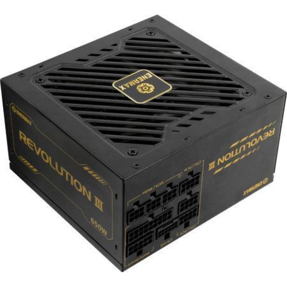 Enermax Revolution III 650W Μαύρο Τροφοδοτικό Υπολογιστή Full Modular 80 Plus Gold