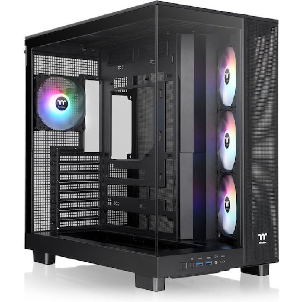 Thermaltake View 380 XL TG ARGB Gaming Midi Tower Κουτί Υπολογιστή με Πλαϊνό Παράθυρο Μαύρο