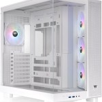 Thermaltake View 380 XL TG ARGB Gaming Midi Tower Κουτί Υπολογιστή με Πλαϊνό Παράθυρο Snow White