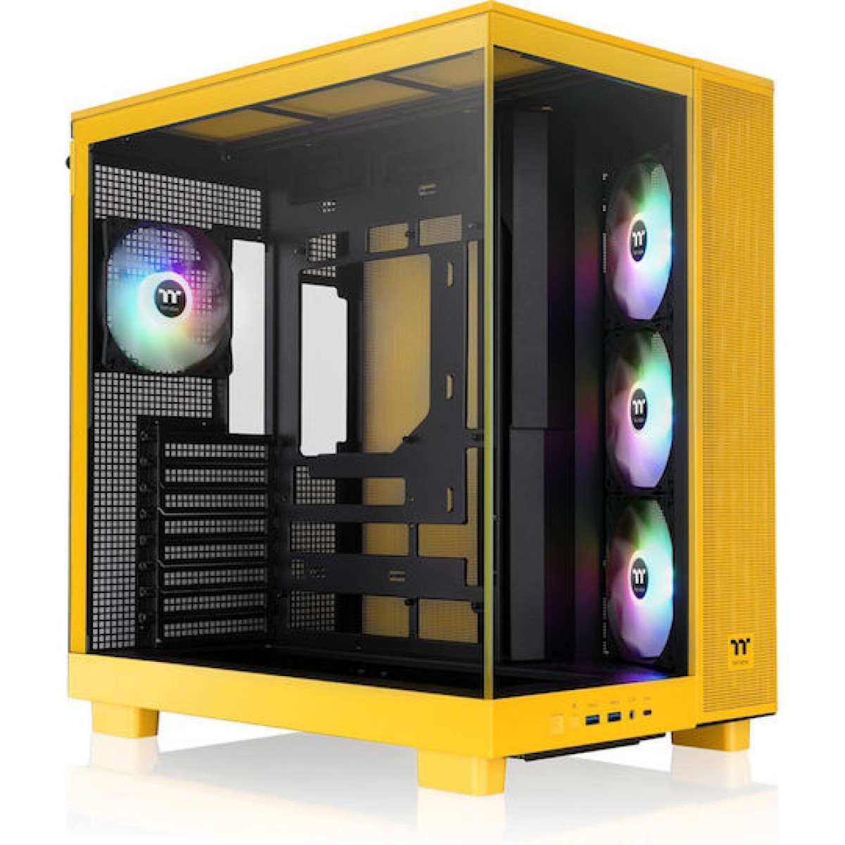 Thermaltake View 380 XL TG ARGB Gaming Midi Tower Κουτί Υπολογιστή με Πλαϊνό Παράθυρο Bumblebee