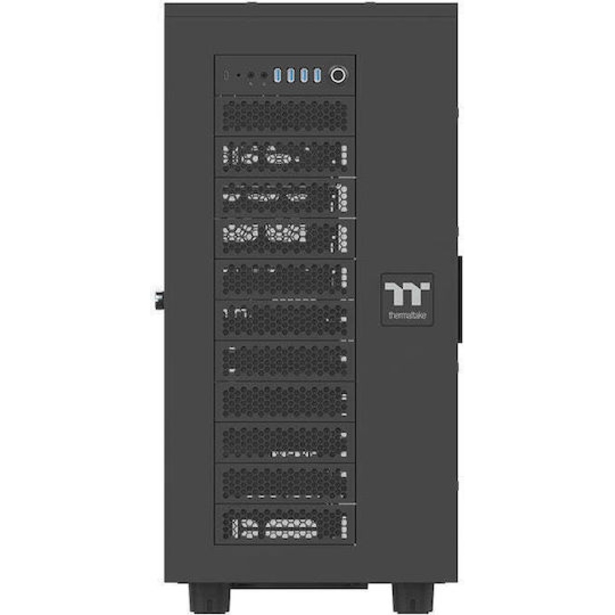 Thermaltake AX700 TG Ultra Tower Κουτί Υπολογιστή με Πλαϊνό Παράθυρο Μαύρο