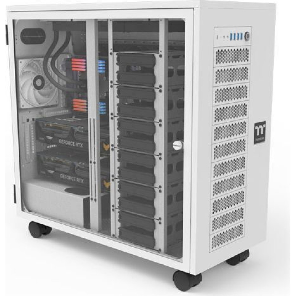 Thermaltake AX700 TG Full Tower Κουτί Υπολογιστή με Πλαϊνό Παράθυρο Snow