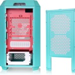Thermaltake The Tower 250 Gaming Mini Tower Κουτί Υπολογιστή με Πλαϊνό Παράθυρο και RGB Φωτισμό Mint Strawberry