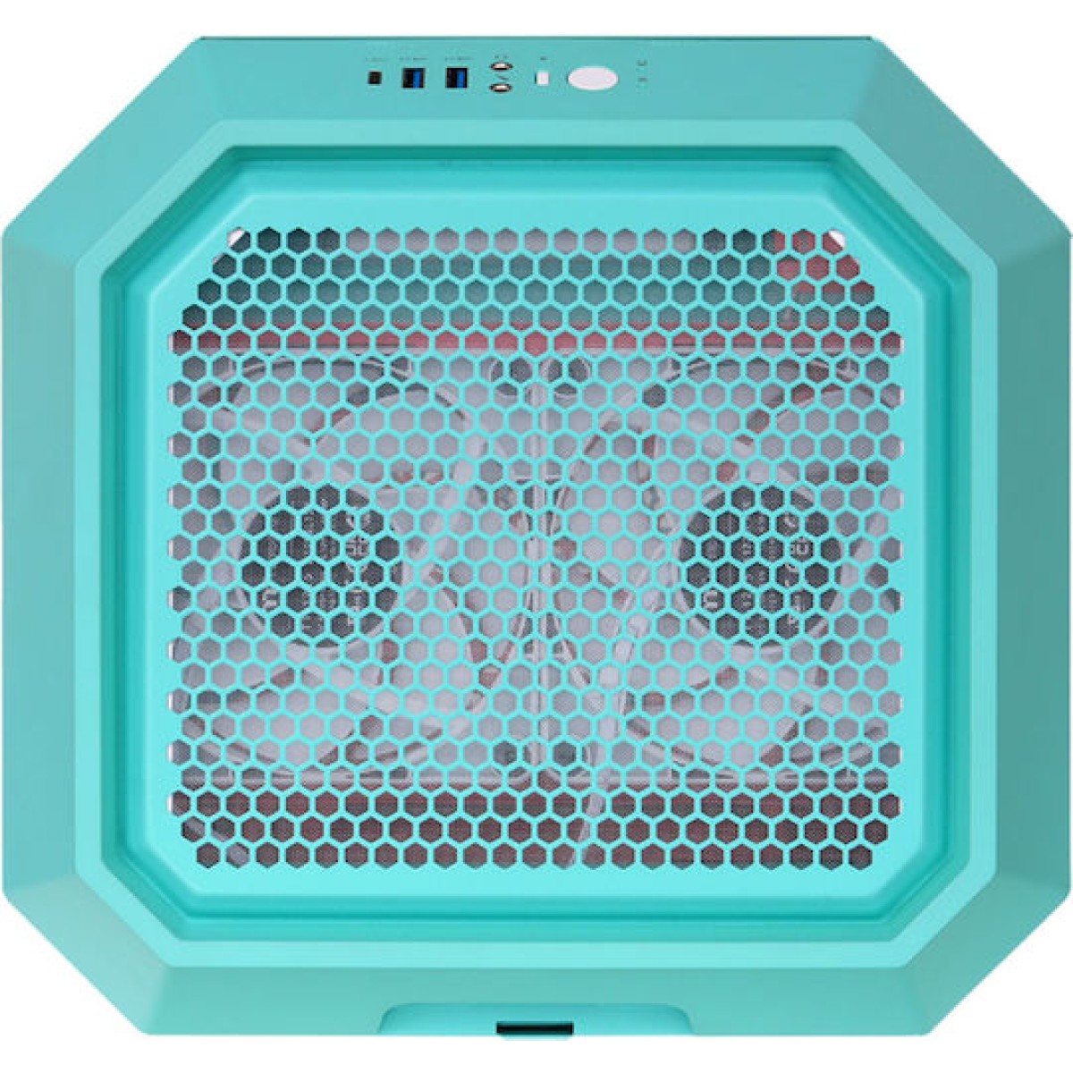 Thermaltake The Tower 250 Gaming Mini Tower Κουτί Υπολογιστή με Πλαϊνό Παράθυρο και RGB Φωτισμό Mint Strawberry