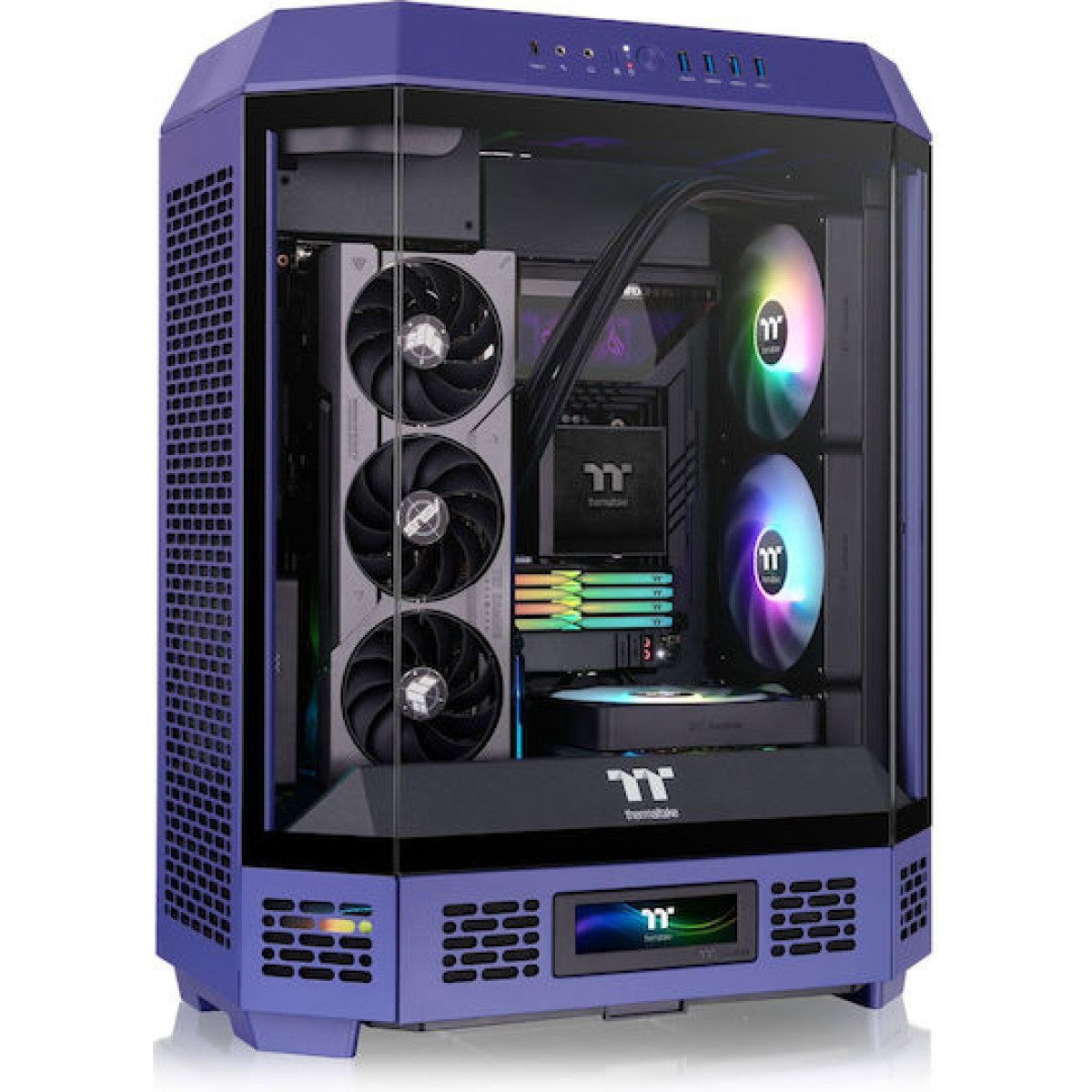 Thermaltake The Tower 600 Gaming Midi Tower Κουτί Υπολογιστή με Πλαϊνό Παράθυρο Future Dusk