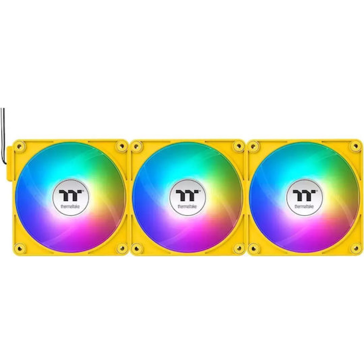 Thermaltake CT120 EX Reverse Case Fan με ARGB Φωτισμό και Σύνδεση 3-Pin / 4-Pin PWM 3τμχ Bumblebee