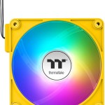 Thermaltake CT120 EX Reverse Case Fan με ARGB Φωτισμό και Σύνδεση 3-Pin / 4-Pin PWM 3τμχ Bumblebee