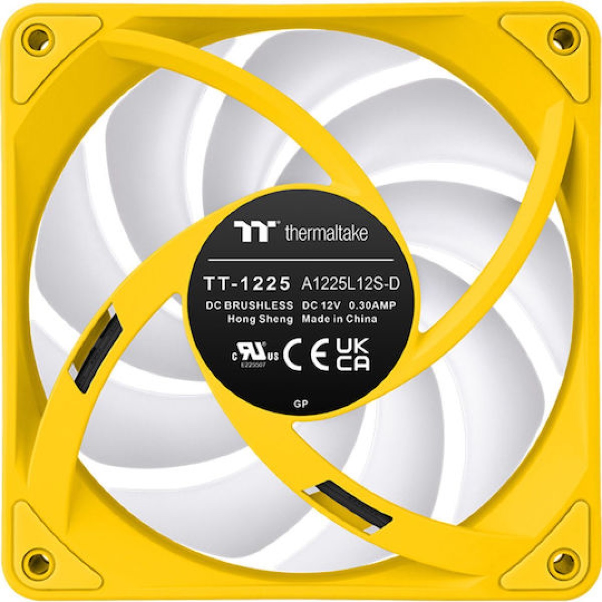 Thermaltake CT120 EX Reverse Case Fan με ARGB Φωτισμό και Σύνδεση 3-Pin / 4-Pin PWM 3τμχ Bumblebee