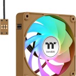 Thermaltake CT140 EX Reverse Case Fan με ARGB Φωτισμό και Σύνδεση 3-Pin / 4-Pin PWM 3τμχ Gravel Sand