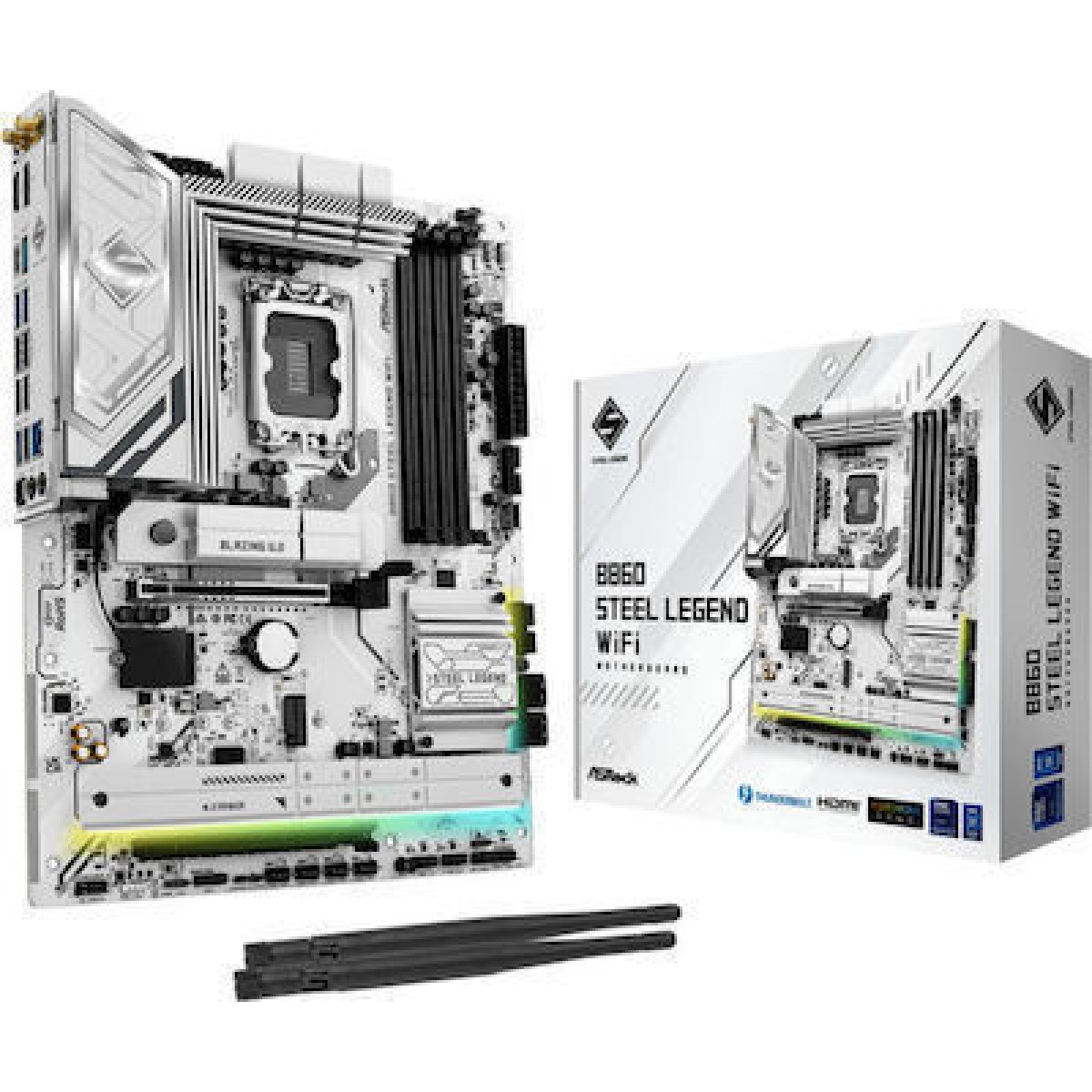 ASRock B860 Steel Legend WIFI Motherboard ATX με Intel 1851 Socket