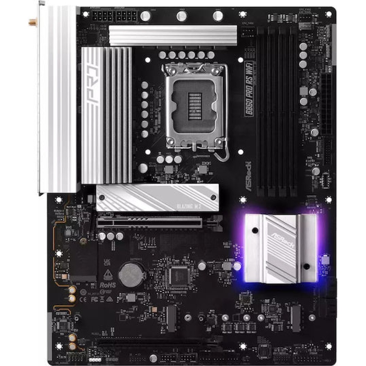 ASRock B860 Pro RS WiFi Motherboard ATX με Intel 1851 Socket 90-MXBRK-A0UAYZ