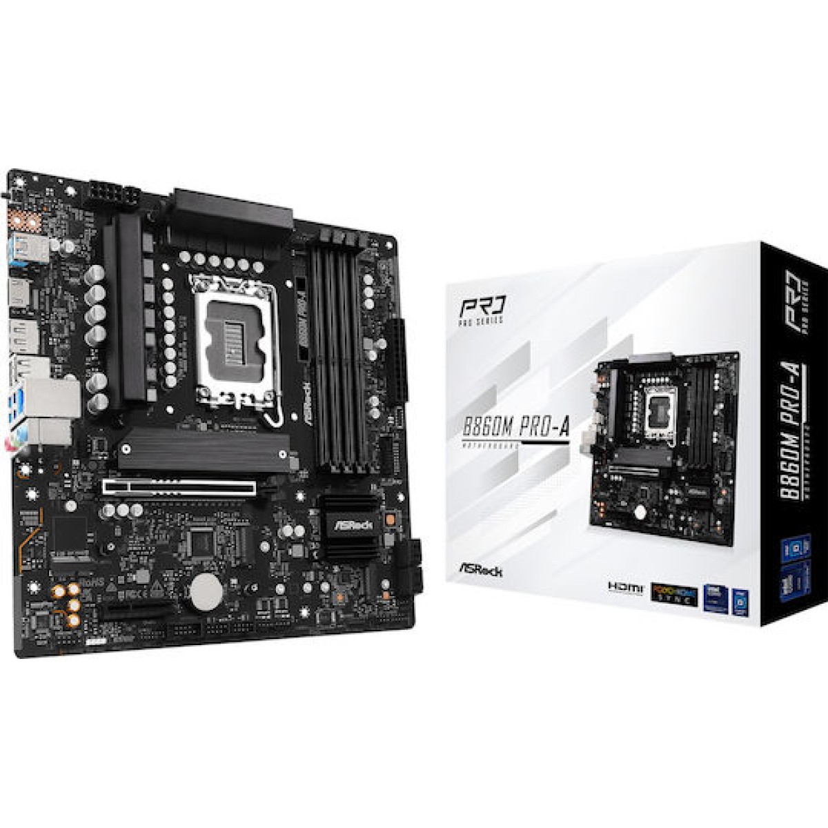 ASRock B860M Pro-A Motherboard Micro ATX με Intel 1851 Socket 90-MXBRR0-A0UAYZ