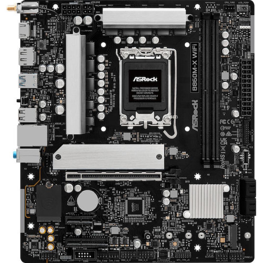 ASRock B860M-X WiFi Motherboard Micro ATX με Intel 1851 Socket 90-MXBRY0-A0UAYZ