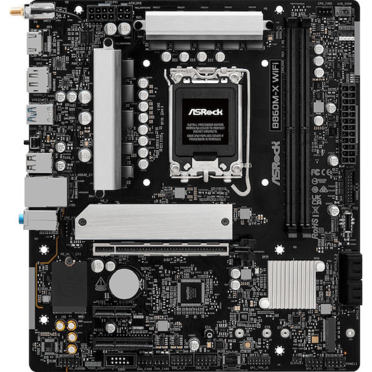 ASRock B860M-X WiFi Motherboard Micro ATX με Intel 1851 Socket 90-MXBRY0-A0UAYZ