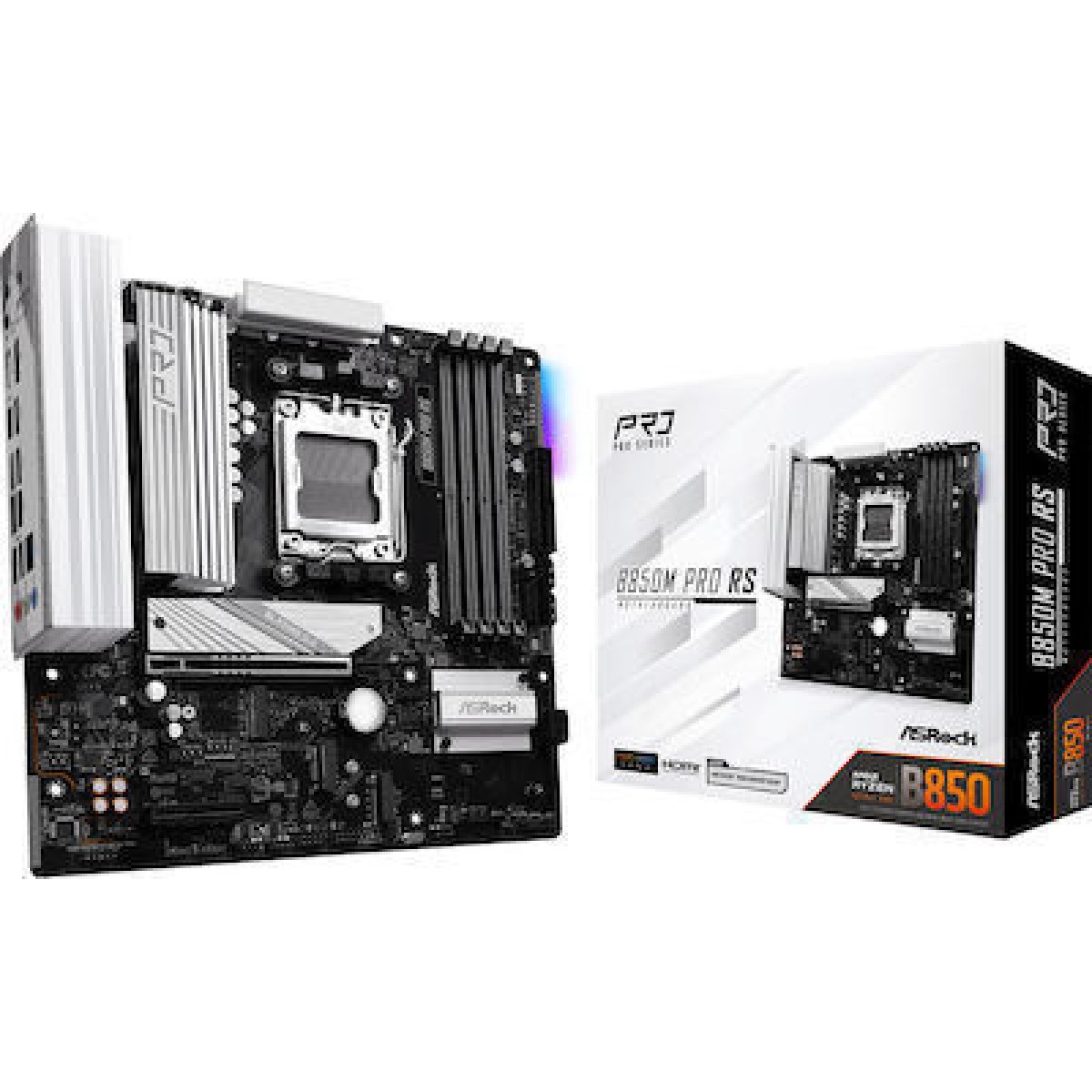 ASRock B850M Pro RS Motherboard Micro ATX με AMD AM5 Socket 90-MXBR6-A0UAYZ