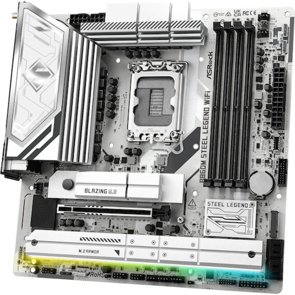 ASRock B860M Steel Legend WiFi Motherboard Micro ATX με Intel 1851 Socket 90-MXBQF0-A0UAYZ