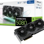 PNY GeForce RTX 5080 16GB GDDR7 Overclocked Triple Fan Κάρτα Γραφικών