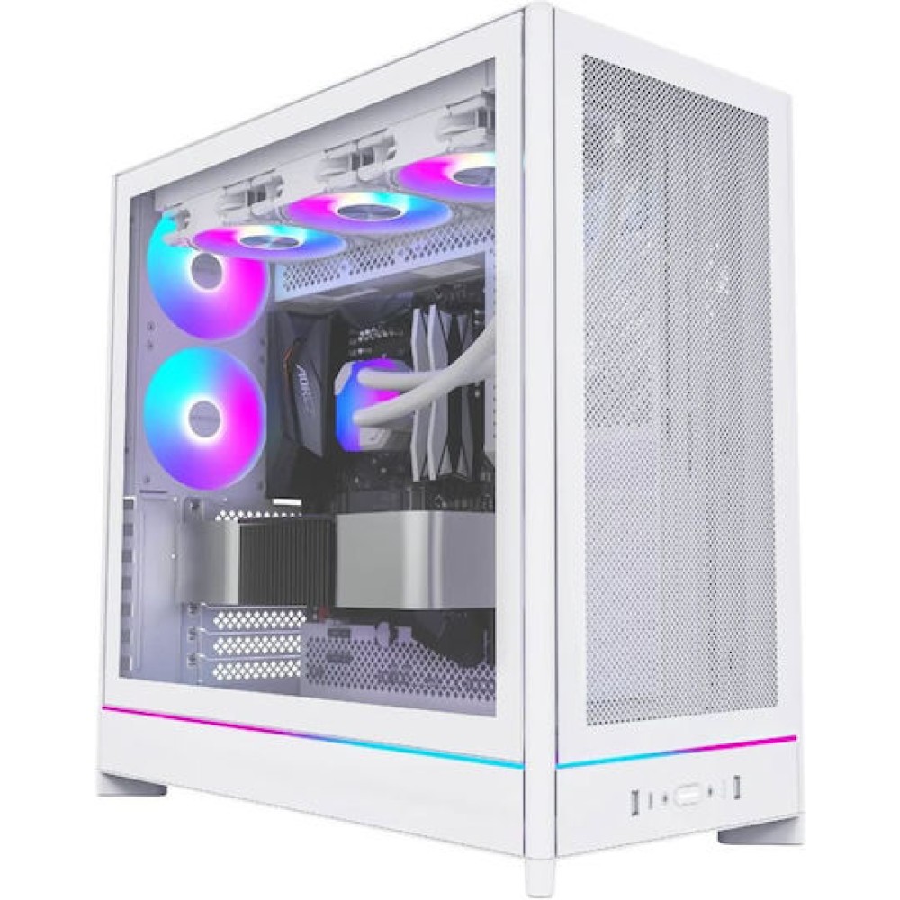 Montech HS01 PRO Gaming Midi Tower Κουτί Υπολογιστή με RGB Φωτισμό Λευκό