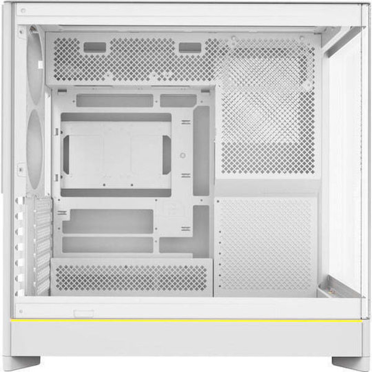 Montech HS02 Gaming Midi Tower Κουτί Υπολογιστή με Πλαϊνό Παράθυρο Λευκό