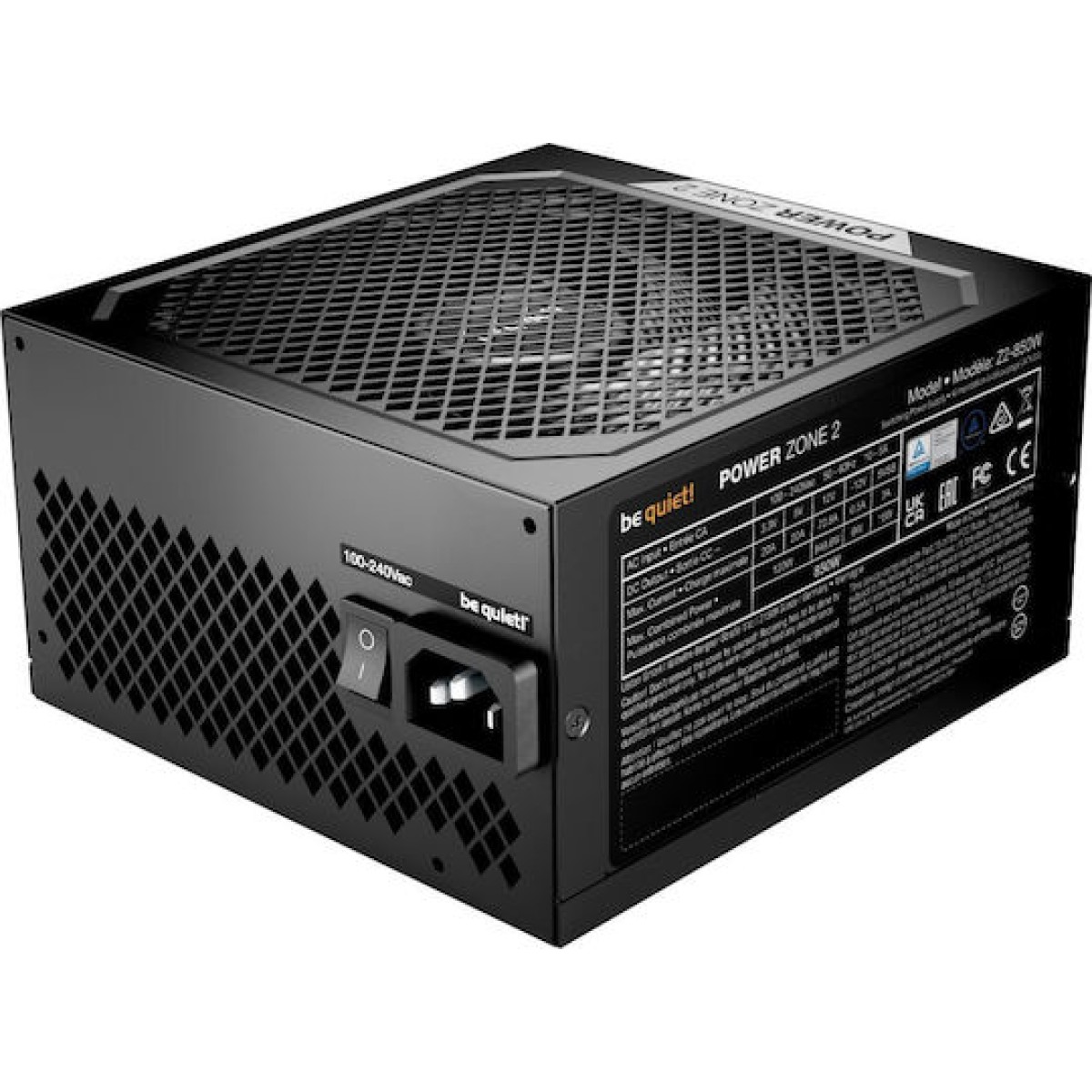 Be Quiet Power Zone 2 850W Μαύρο Τροφοδοτικό Υπολογιστή Full Modular 80 Plus Platinum