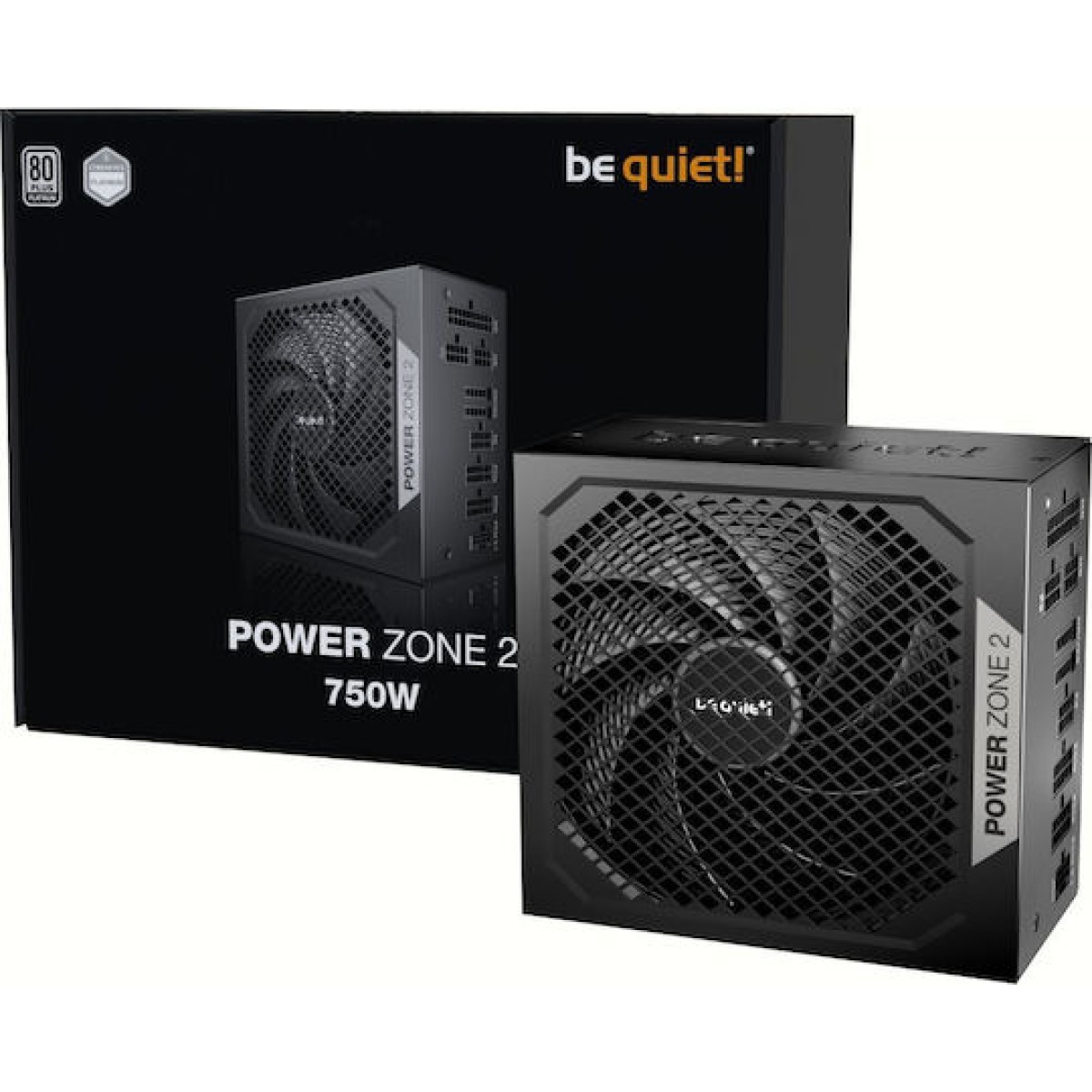 Be Quiet Power Zone 2 750W Μαύρο Τροφοδοτικό Υπολογιστή Full Modular 80 Plus Platinum