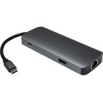 Inter-Tech H-428 USB-C Docking Station με HDMI 4K PD Ethernet Μαύρο