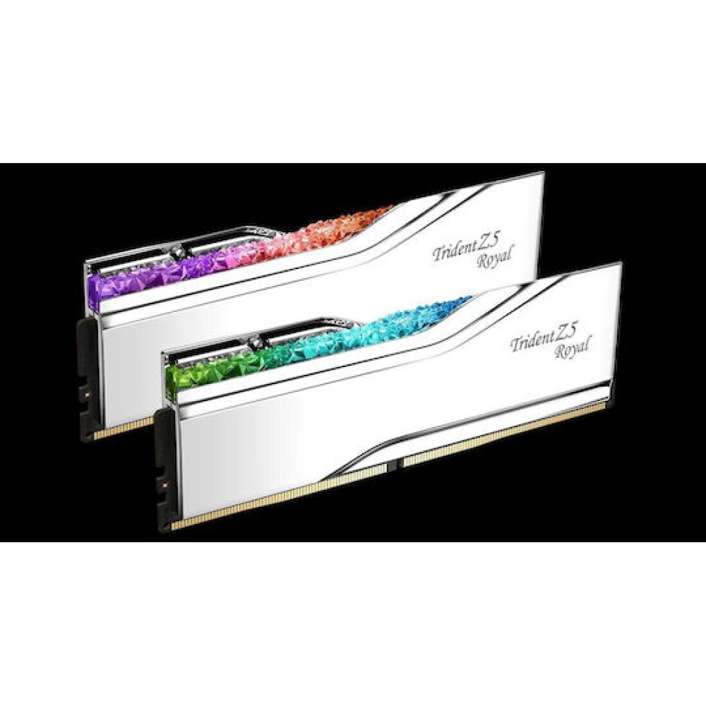 G.Skill Trident Z5 Royal DDR5 32GB RAM με 2x16GB Modules και Ταχύτητα 6000 για Desktop