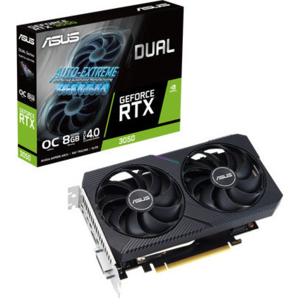 Asus GeForce RTX 3050 8GB GDDR6 Dual V2 OC Κάρτα Γραφικών